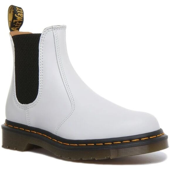 Dr. Martens Shoes - NEW- Dr Martins- 2976 Classic smooth Leather Chelsea Boot In White- Size 10